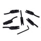 thumbnail image 1 of Yuarrent Pack of 6 Electric Guitar Bridge Stringed Portable Modified Saddle Saddles Stylish Insturment Wrench with Accessories Components Type2 NO2, 1 of 6