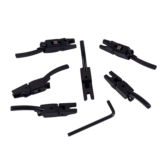 Yuarrent Pack of 6 Electric Guitar Bridge Stringed Portable Modified Saddle Saddles Stylish Insturment Wrench with Accessories Components Type2 NO2