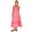 Rose Red, variant on IDOPIP Summer Casual Dress for Women Elegant Spaghetti Straps Smocked Sundress
