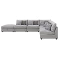thumbnail image 3 of Cambria 6-piece Upholstered Modular Sectional Sofa Grey, 3 of 13