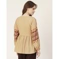 thumbnail image 2 of Moomaya V-Neck Tops For Womens, Viscose Rayon Printed Summer Casual Top Tunic, 2 of 8