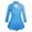 Blue, variant on MSemis Little Big Girls Mock Neck Mesh Splice Figure Ice Skating Dress Gymnastics Skirted Leotard