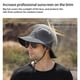 thumbnail image 5 of Minnieouse Hombres pesca Camping cubo sombrero poliéster pescador gorra hombre verano cabeza a prueba de viento gorras a prueba de sol para Sombreros Gris, 5 of 6