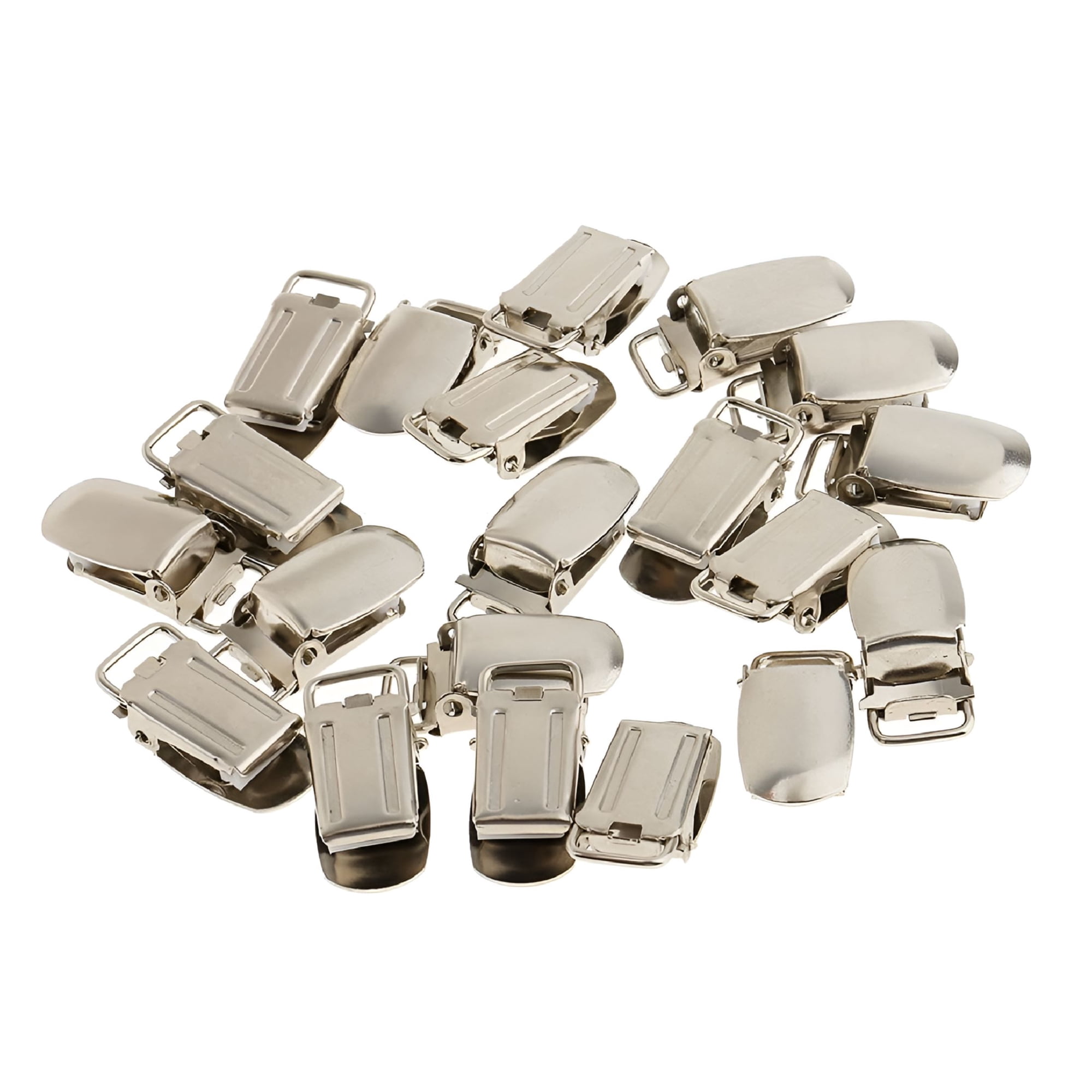 TUWAFE 2026 New 20Pcs 15Mm Pacifier Suspender Clips for Making Pacifier Holder Toy for Stroller,Car Seat,Crib,High Chair,Daycare