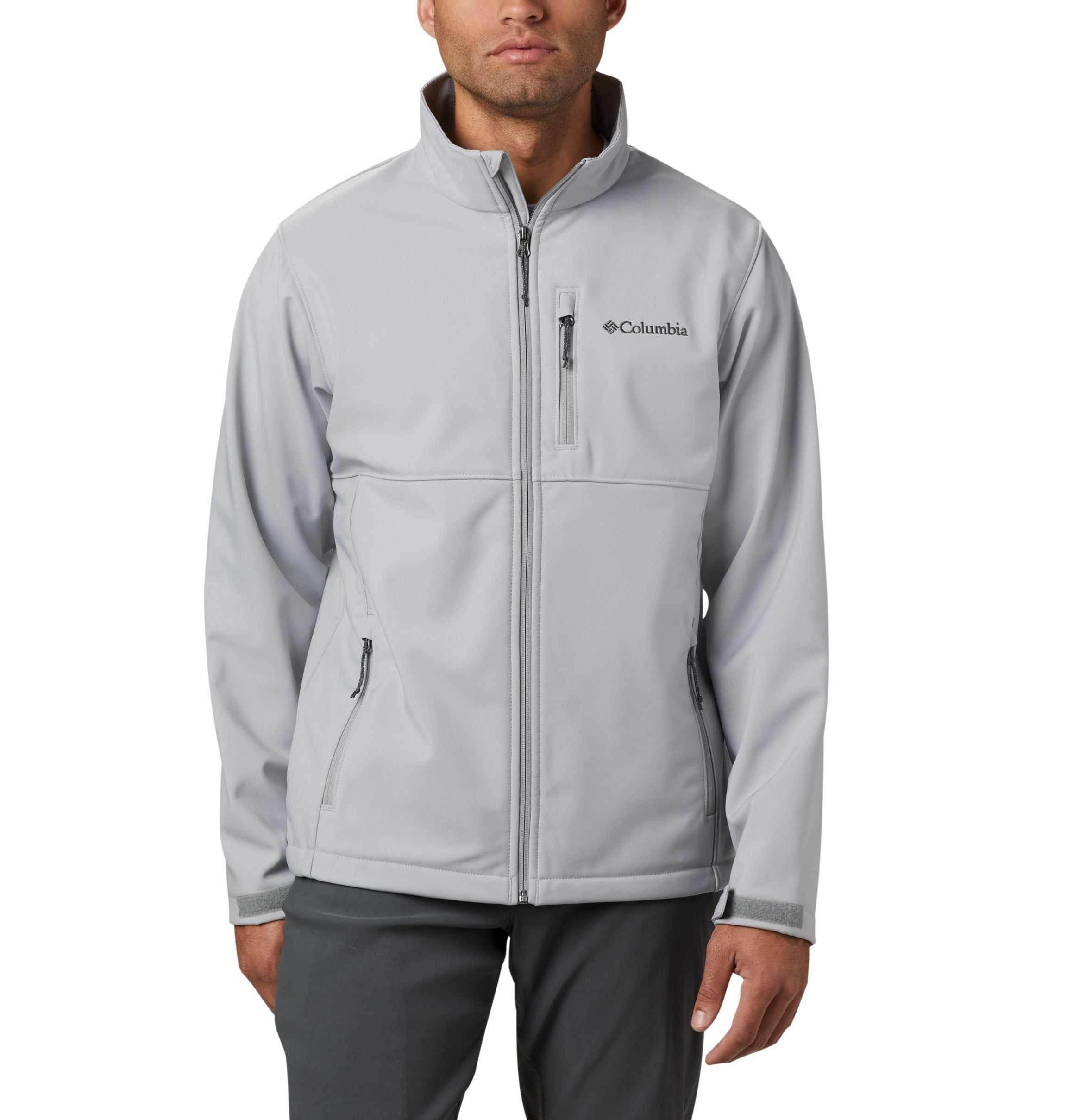 Columbia Men’s Ascender™ Softshell Jacket (Grey, Large)