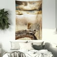 thumbnail image 4 of Leopard in African Nature Safari Wild Cats Image Art Print Wall Hanging Tapestry, 4 of 5