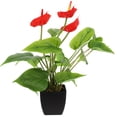 thumbnail image 2 of FRCOLOR Artificial Flower Potted Plant for Home Decorations Small Desk Assorted Color Plastic 1pc, 2 of 6