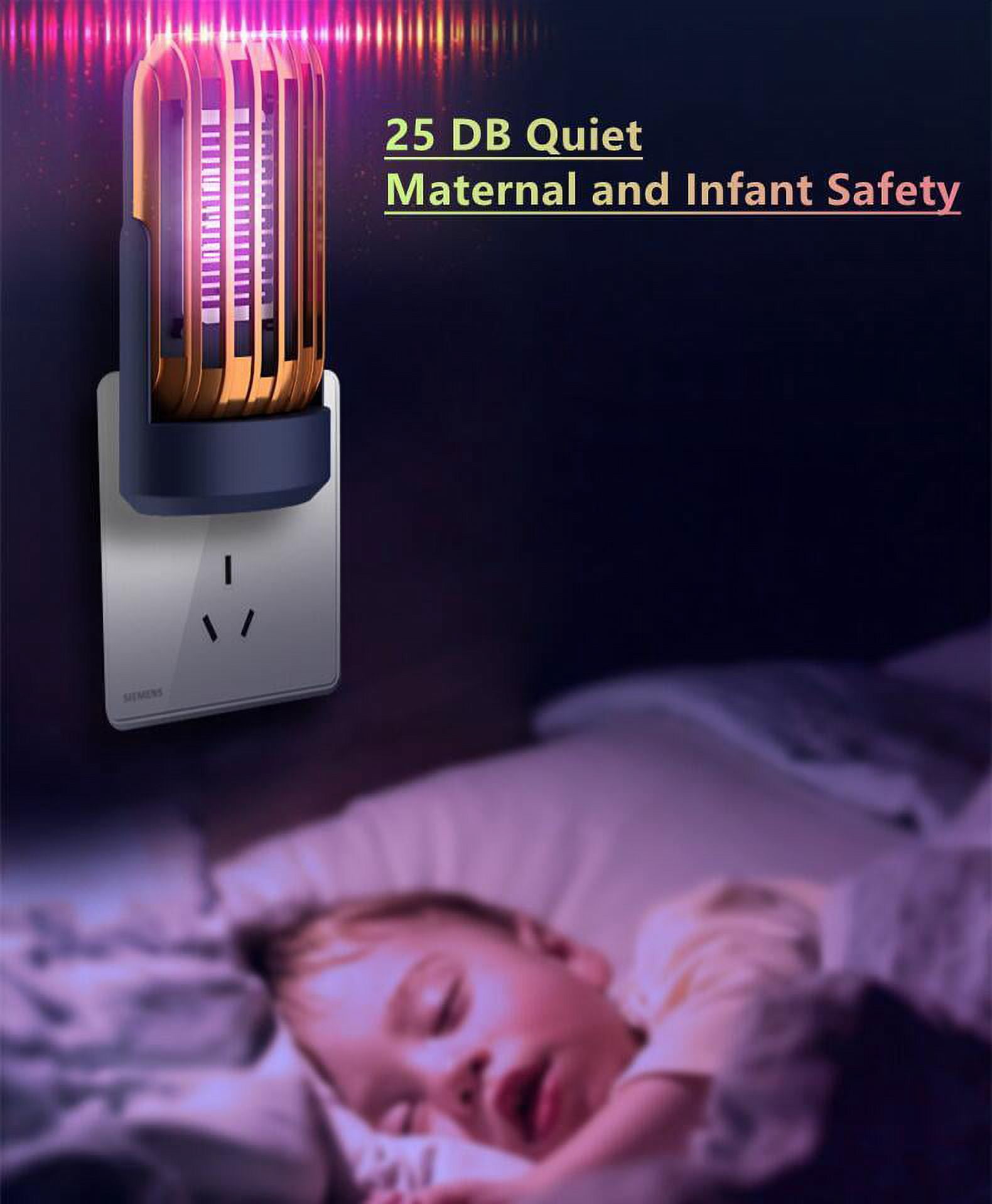 2 Pack Bug Zapper - Indoor Bug Zapper for Home Plug in - Electronic Mosquito Trap