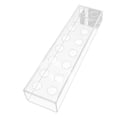 thumbnail image 3 of Florero de acrílico rectangular, centros de mesa de jarrones rectangulares, jarrón de flores rectangular largo de maceta, para escritorio de arreglo 40cmx10cmx6.5cm, 3 of 8