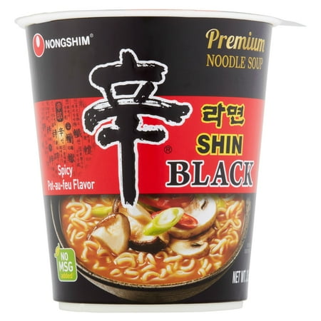 Nongshim Shin Black Cup, 3.5 Oz, 6 Ct