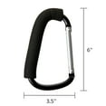 thumbnail image 6 of Parent's Choice Padded Stroller Hook Clip, Black, for all Ages, 6 of 8