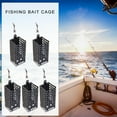 thumbnail image 4 of 5Pcs/set Fishing Tackle Cage Feeder Basket Lures Feeder Cage Fish Baits Cage, 4 of 10
