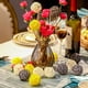 thumbnail image 4 of Bola de ratán, 15 piezas Bola de mimbre de 2 pulgadas Bola decorativa Orbes Rellenos de jarrón Amarillo+Blanco+Gris brillar Juguete, 4 of 6