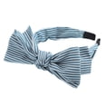 thumbnail image 1 of Diadema Unique Bargains con nudo de lazo doble Rayas Azul claro 1,34 pulgadas de ancho, 1 of 7