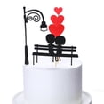thumbnail image 4 of 3 Set Cake Topper DIY Decorative Love Heart Sweet Lovers Cupcake Insert Card for Valentines Day, 4 of 7