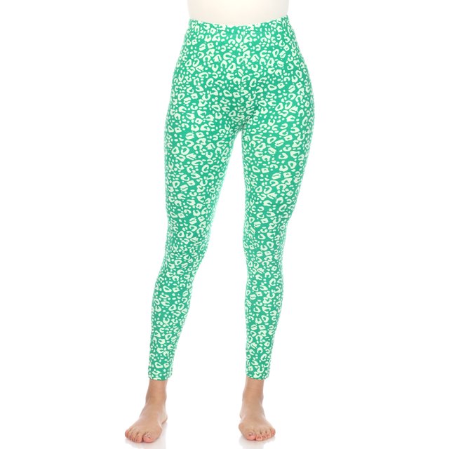 White Mark Leggings Léopard Super Doux pour Femmes