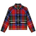 thumbnail image 4 of Jackets for Women Winter Coat Jackets Flannel Stand Collar Jacket(Red And Black Tartan Plaid,Size:S-4XL), 4 of 7
