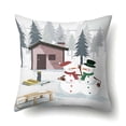 thumbnail image 1 of B Christmas Pillowcase Holiday Decor Throw Pillow Cover For Home Decoration Made Of Polyester Fabric With Christmas Patterns Size 17.7 By 17.7 Inches 1 Piece Set For Sofa Bed And Couch, 1 of 3