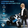 thumbnail image 3 of Kids Bikes Aosom 6V Kids Motorcycle Licensed BMW, Toddler Motorcycle with Headlight, Music, 3 Wheeled Electric Motorcycle for Kids, Gift for Boys & Girls, Blue,Kids Riding Toys, 3 of 8