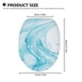 thumbnail image 5 of ZIATUBLE Marble Stripes Toilet Seat Lid Cover Soft Toilet Lid Covers for Bathroom Elongated Soft Stretchable Toilet Lid Covers Thicker Cloth Fits Most Standard Lids Bathroom Decor, 5 of 6