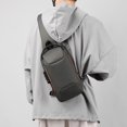 thumbnail image 1 of Bolso De Hombro Para Hombre Paquetes de pecho de nailon, carteras antirrobo con contraseña para viajes al aire libre (gris), 1 of 5