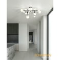 thumbnail image 2 of Sonneman 2069.25 Sabon 15 Light 36" Wide Led Semi-Flush Ceiling Fixture - Black, 2 of 4