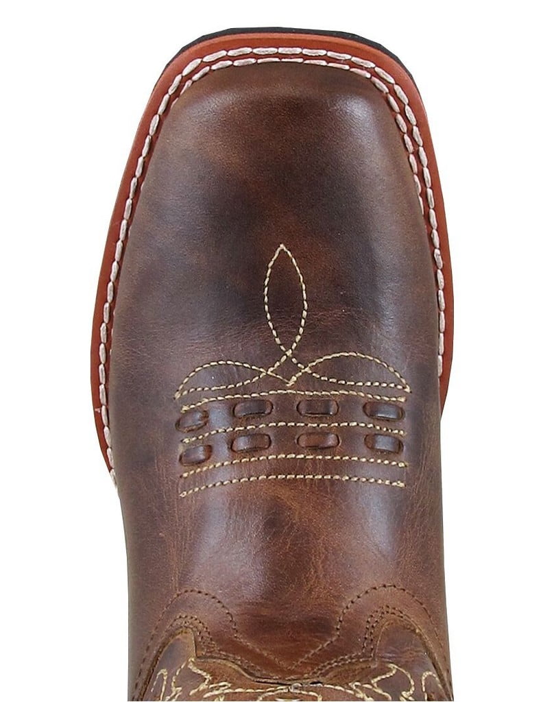 Smoky+Girls+Shelby+Waxed+Distress+Leather+Cowboy+Boot%2c+Brown+Waxed+Distress+Distress 