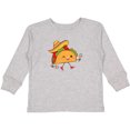 thumbnail image 3 of Inktastic Happy Kawaii Party Taco Boys or Girls Long Sleeve Toddler T-Shirt, 3 of 5
