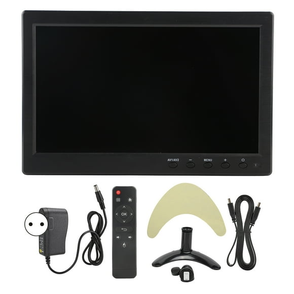 Portable Laptop Monitor, Multilingual Menu Dual Speakers Multiple Video Inputs Portable Monitor For Car Audio And Video For CCTV Surveillance