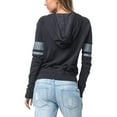 thumbnail image 2 of Billabong Women's Juniors Long Sleeve Graphic Pull over Hoodie Medium Off Black, 2 of 3