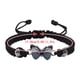 thumbnail image 2 of Pulseras para mujer, regalos para mujer, pulsera para enamorados, pulsera tejida a mano para San Valentín, joyería para novias, pulsera con dije de mariposa., 2 of 2