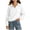 White, variant on RYRJJ Girls Half Zip Sweatshirt Lightweight Long Sleeve Pullover Top Drop Shoulder Sweatshirts Fall Fashion Clothes for Kids Boys