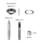 thumbnail image 2 of Kit de herramientas de ojal Uxcell de 100 piezas, conjunto de ojales de 8 mm con punzón hueco, herramientas para colocar ojales, negro, 2 of 6