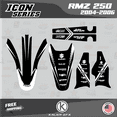 thumbnail image 3 of Kalair GFX Graphics Kit for Suzuki RMZ250 (2004-2006) Icon Series, 3 of 5