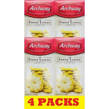 4x Archway Homestyle Classics Soft Frosty Lemon Cookies 9.25 Oz - 4 BOXES BULK