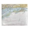 thumbnail image 1 of Betsy Drake BK11411CD Clearwater Harbor, FL Nautical Map Fleece Throw, 1 of 1