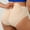 Beige, variant on ZJXFGS Breathable Underwear For Women High Waisted Underwear For Women Women's Solid Color Hip Pad Peach Shaping Underwear Moisture Wicking Underwear For Women Hot Pink S