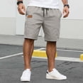 thumbnail image 2 of Gibobby Mens Shorts Elastic Shorts For Men Big And Tall 1Pack Men's Athletic Gym Shorts Basketball Hiking Pants Elastic Waistband with Zipper Pocket(S,Light Gray), 2 of 9