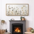 thumbnail image 2 of IDEA4WALL Extra Large Framed Canvas Print Wall Art Botanical Wildflowers Neutral Tones Mid-Century Vintage Art Nature Wilderness Wall Decor Oversized Artwork Relax/Calm for Room Decor - 60"x30", 2 of 5