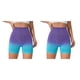 thumbnail image 2 of Jumpingount Pantalones cortos sin costuras con degradado para entrenamiento deportivo, mallas cortas transpirables para levantamiento de glúteos y S 2piezas, 2 of 6