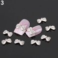thumbnail image 6 of UDIYO 10pcs Nail Art Tips Stickers Decor Bowknot Alloy Jewelry Multicolor Glitter Rhinestone, 6 of 7