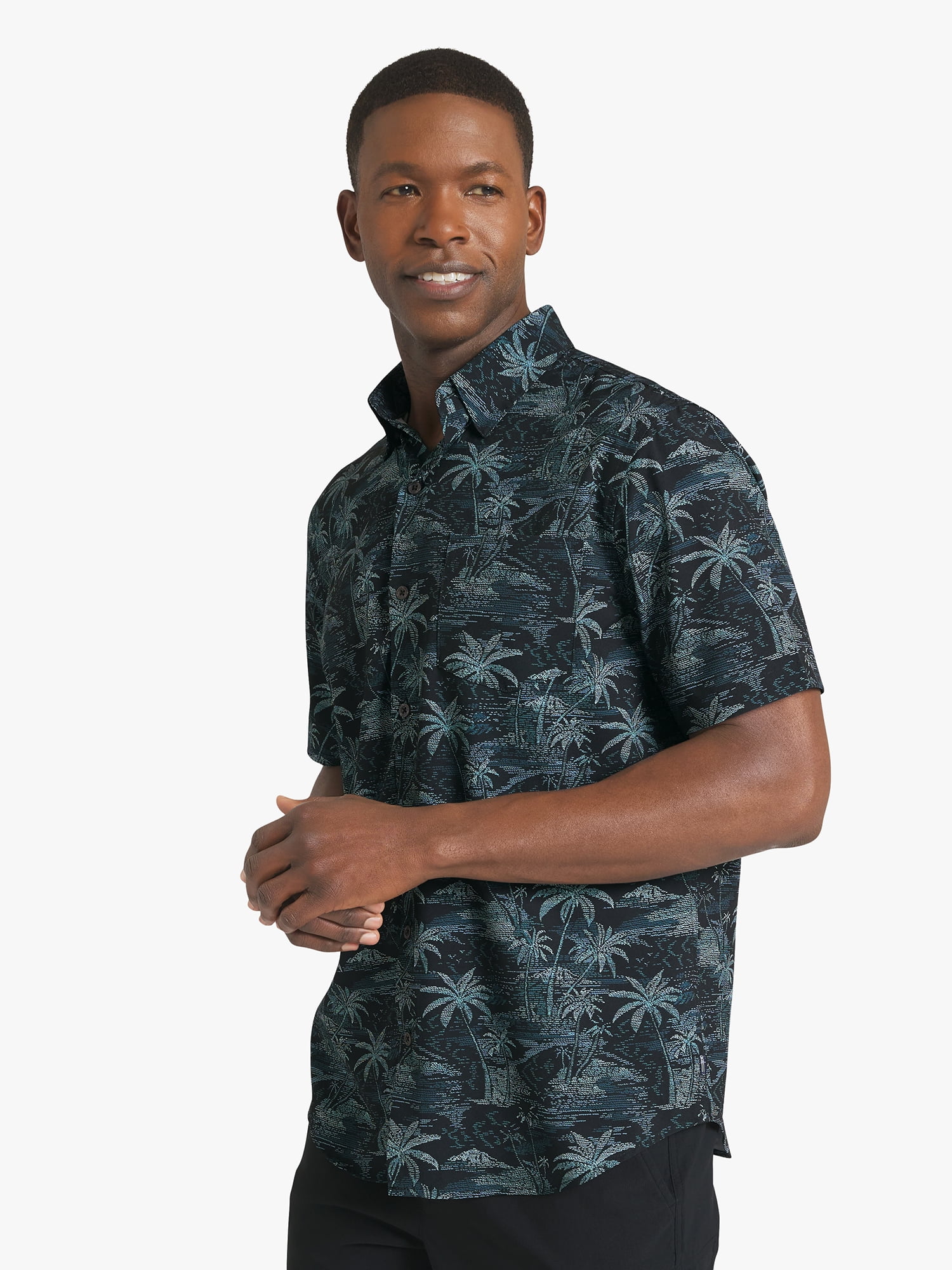 Chaps Men's & Big Men's Performance Woven Short Sleeve Shirt, Sizes S-3XL