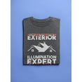 thumbnail image 3 of Exterior Illumination Expert T-Shirt Men -Smartprints Designs, Male Medium, 3 of 4