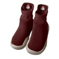 thumbnail image 6 of Quealent Baby Sock Shoes Boys Girls First Walking Shoes Non Slip Lightweight Toddler Infant Indoor Outdoor Wine for Size 7, 6 of 6