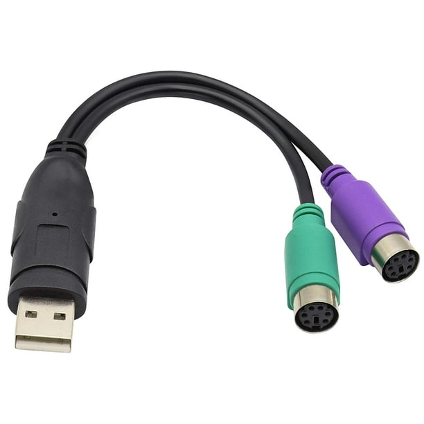 USB Male to Dual PS2 Female Converter Splitter,Keyboard Mouse Converter