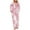 Pink, variant on Lorytime Fall Pajamas Set Womens 2 Piece Christmas Tree Long Sleeved Crew Neck Tops Elastic Waist Pants Soft Sleepwear