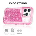 thumbnail image 2 of YUNOVA for iPhone 14 Plus Case Glitter Floating Liquid Shiny Quicksand Case for Women Girls Heavy Duty Shockproof Protective Case Hard PC Bumper Soft TPU Cover for iPhone 14 Plus, 2 of 7