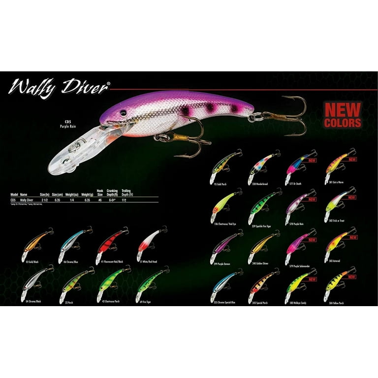 Cotton Cordell Wally Diver Walleye Crankbait Fishing Lure 