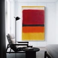 thumbnail image 3 of Mark Rothko Prints 《Violet, Black, Orange, Yellow on White And Red》 Wall Art Paintings Poster Canvas Wall Art Prints Poster Gifts Photo Decor Home 24x36inch(60x90cm), 3 of 6