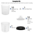 thumbnail image 4 of Automotive Paint Sprayer Mixing Cup Kit Sealing Ring Lids System ABS Material, 4 of 7